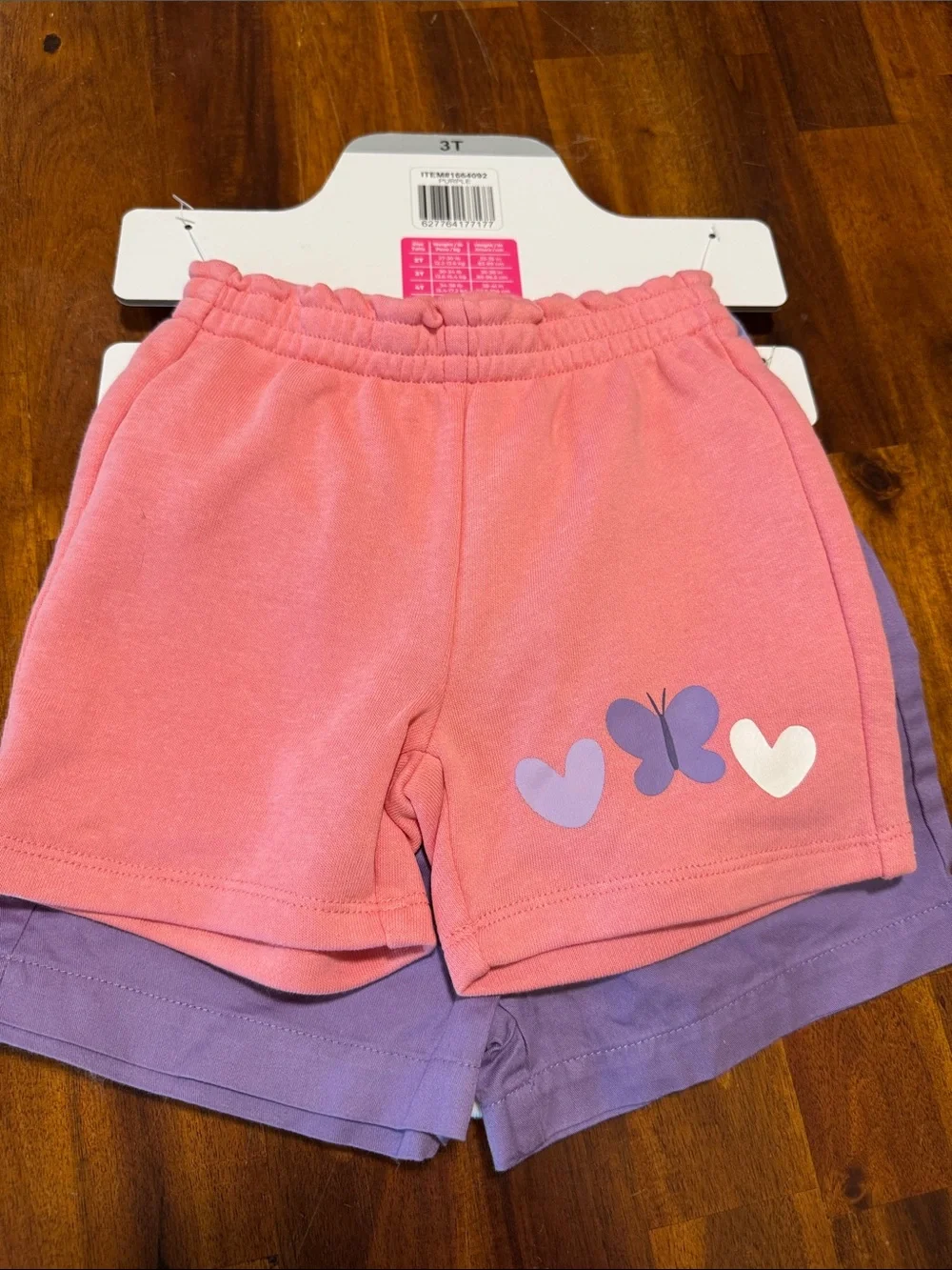NWT Pekkle Girls' Purple, Cream, Pink Butterfly Mix & Match 8 Piece Set, 3T